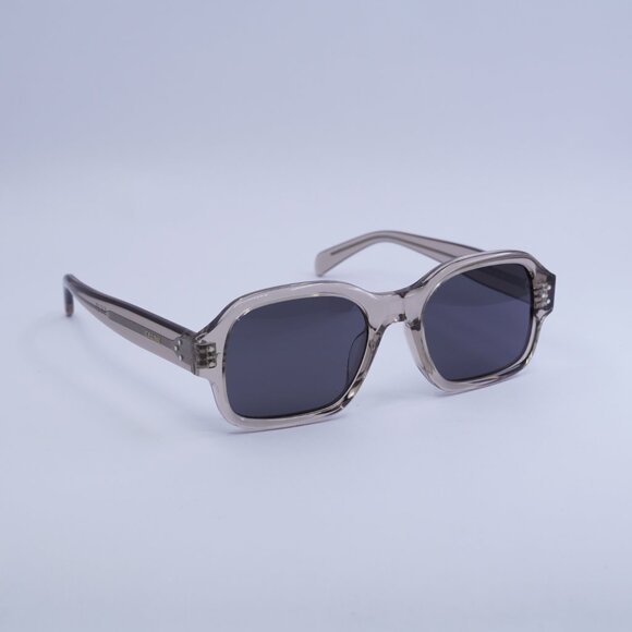 🕶️ New Celine CL40266U 59A Sunglasses - Transparent Taupe Frame, Smoke Lenses - Picture 5 of 10